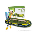 Juego de bote inflable de balsa con bomba y remos